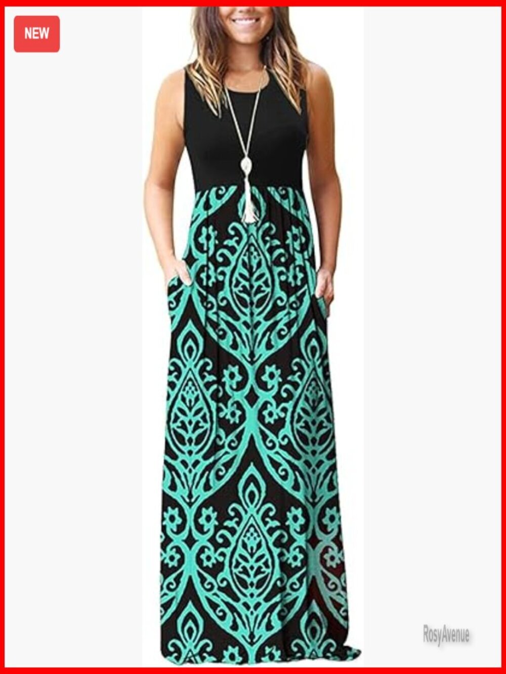 Sleeveless Wrap Maxi Dress, Polyester Spandex, Casual Formal Maternity